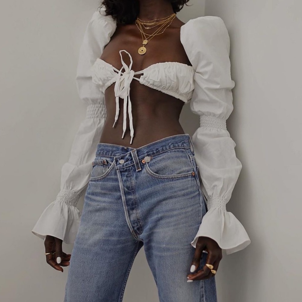 Vintage Reconstructed Levi 501 Cross Over Jeans